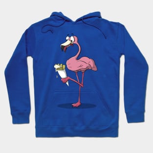 Flamingo with fries Hoodie